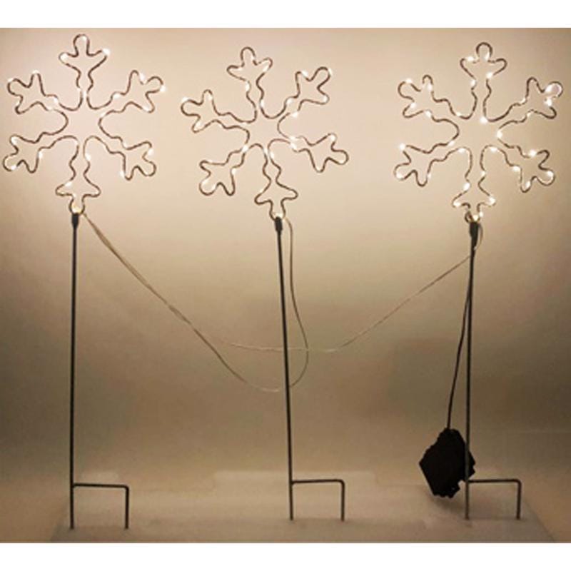 Sienna E8GK4912 LED Warm White Snowflake 28 in. Pathway Decor