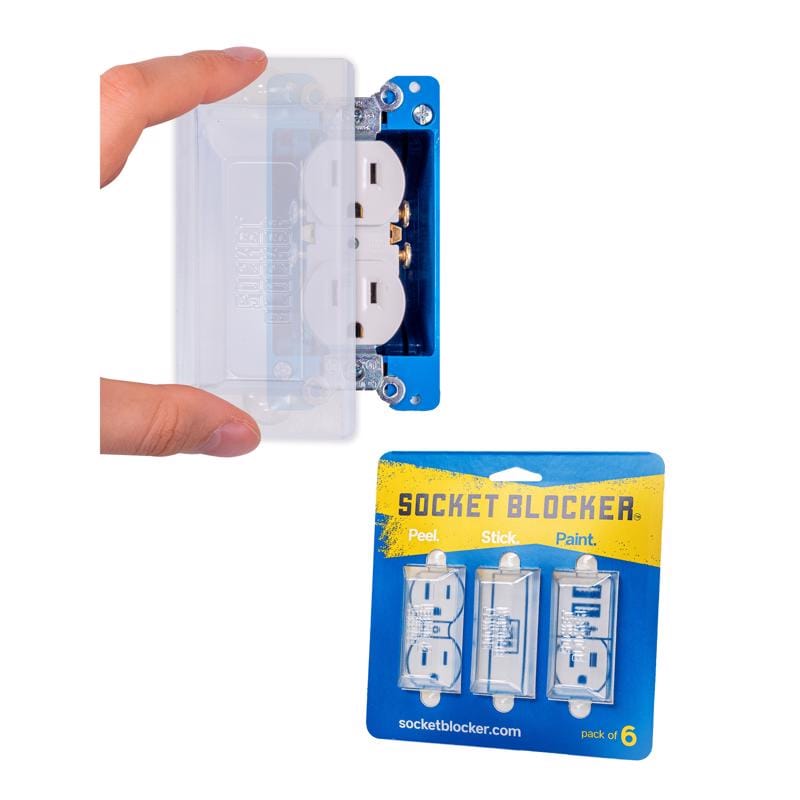 Socket Blocker 1001619 1.875 in. W X 4 in. L Clear High Strength Mask and Peel 6 pk