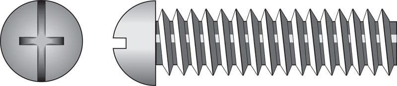 Hillman 90422 No. 1/4-20 Ga. X 3-1/2 in. L Combination Round Head Zinc-Plated Steel Machine Screws 100 pk