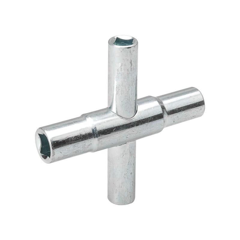 B&K 151-015 Silver Chrome Steel 4-Way Stem Key