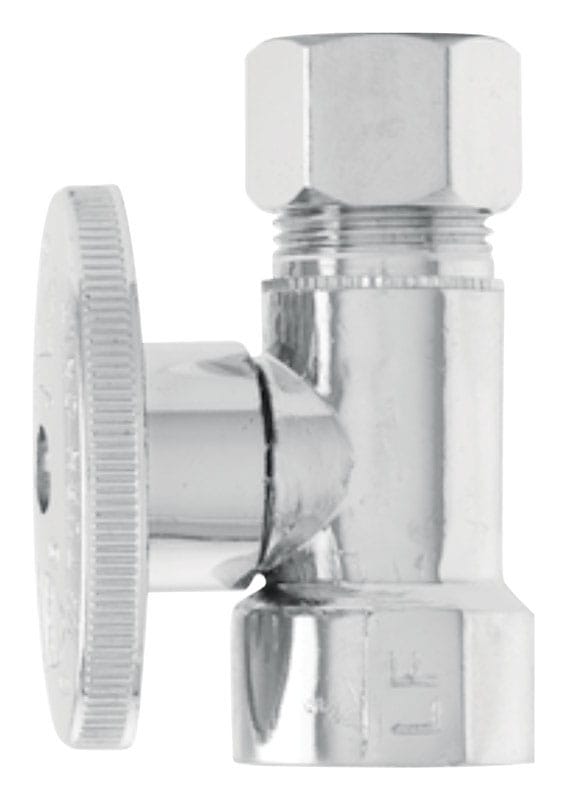 Keeney 2059PCLF 1/2 in. FIP in. X 1/2 in. Brass Straight Stop Valve