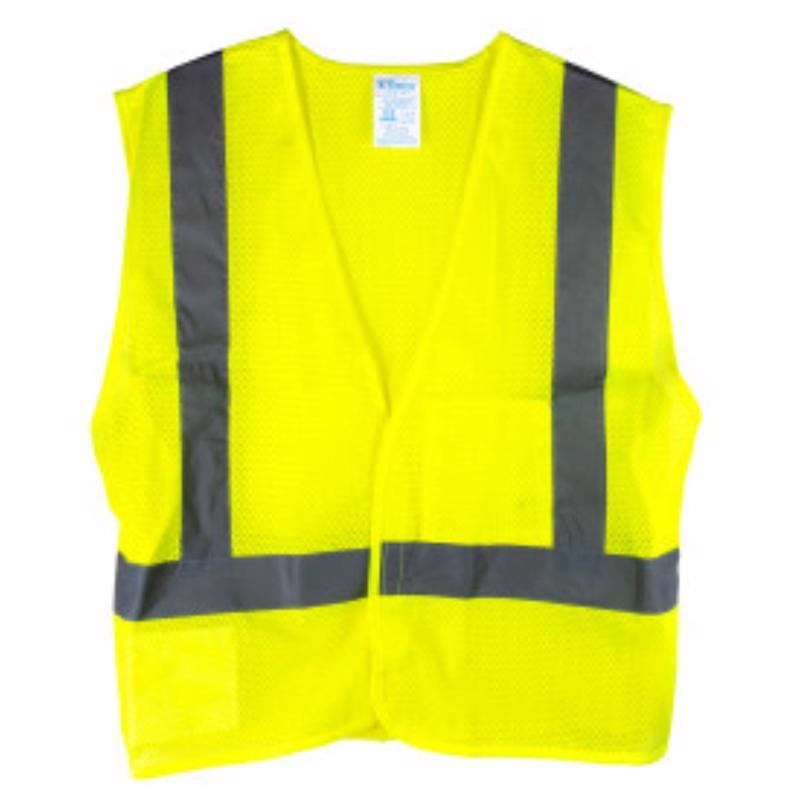 C.H. Hanson 55180 ANSI CI II Reflective Safety Vest Green One Size Fits All