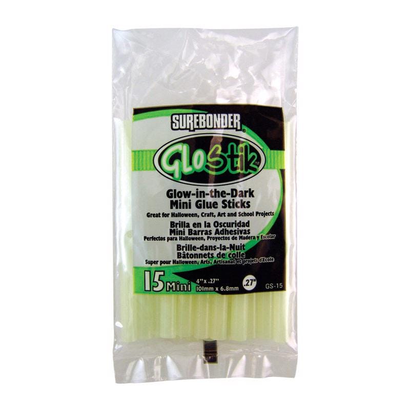 Surebonder GS-15 GloStik .27 in. D X 4 in. L Glow-in-the-Dark Glue Sticks Green 15 pk