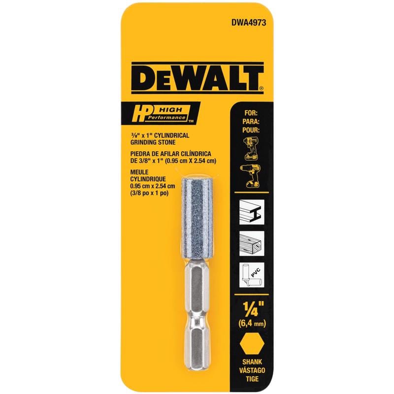 Dewalt DWA4973 HP 3/8 in. D Aluminum Oxide Cylindrical Grinding Point Cylinder 1 pk