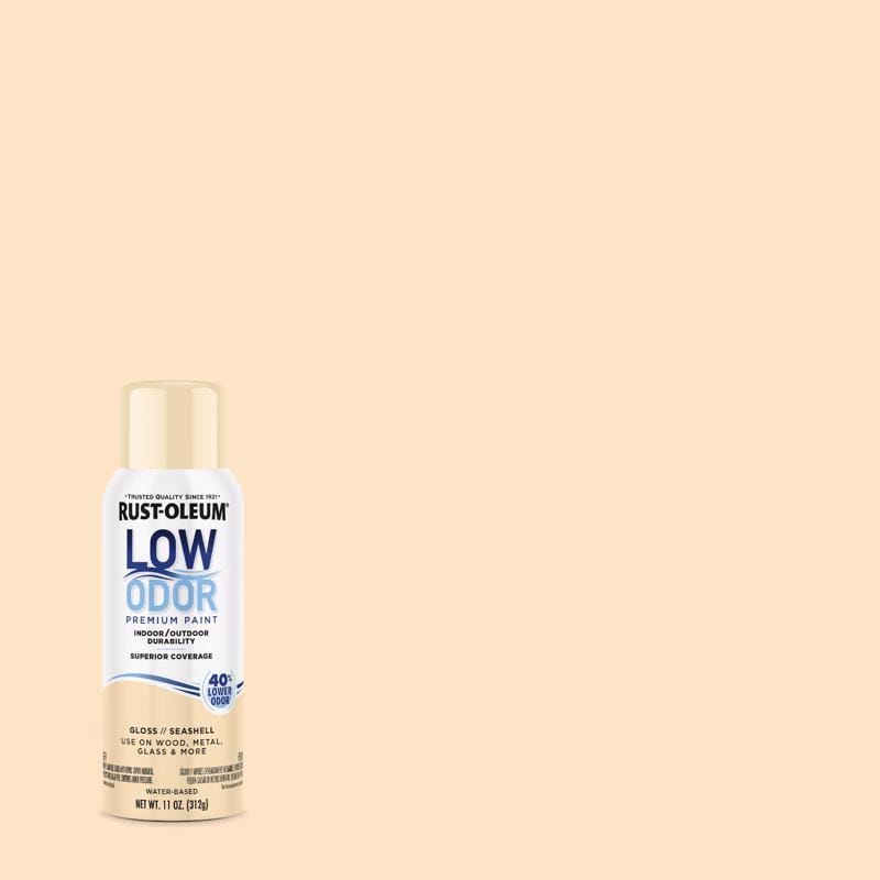 Rust-Oleum 388275 Low Odor Gloss Seashell Spray Paint 11 oz