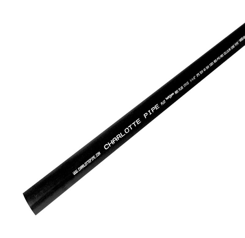 Charlotte Pipe APA 17112 1000H 1-1/2 in. D X 5 ft. L ABS DWV Pipe