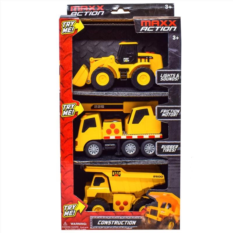 Sunny Days 101986 Maxx Action Mini Construction Vehicles Multicolored