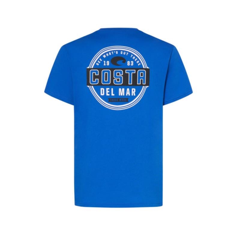 Costa FQA400022-673M M Short Sleeve Men's Crew Neck Royal Blue Prado Tee Shirt