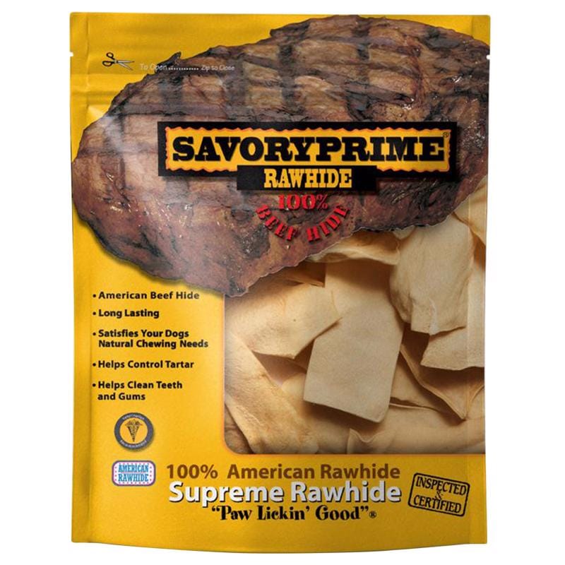 Savory Prime 046 Chicken Flavor All Size Dogs All Ages Rawhide Chips Beef Rawhide 6 in. L 1 pk