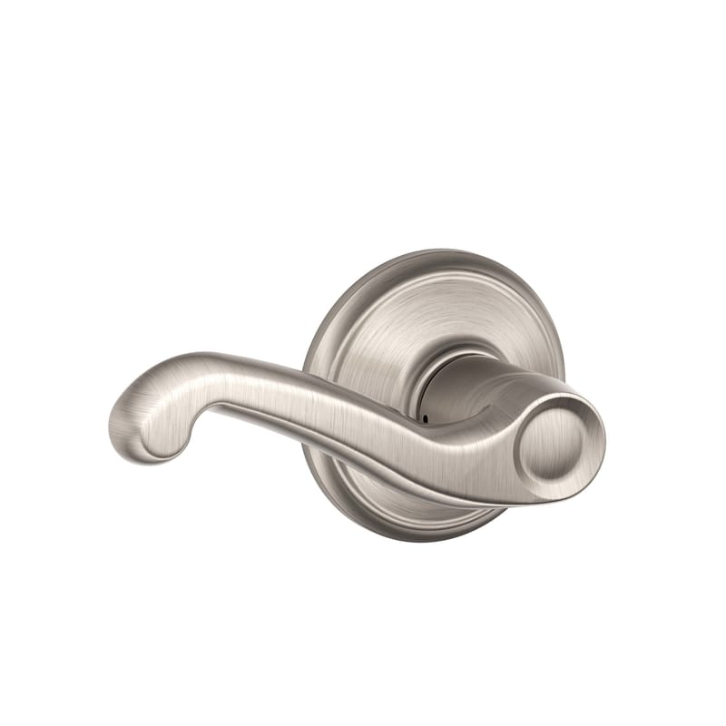 Schlage F10FLA619 Flair Satin Nickel Passage Lever