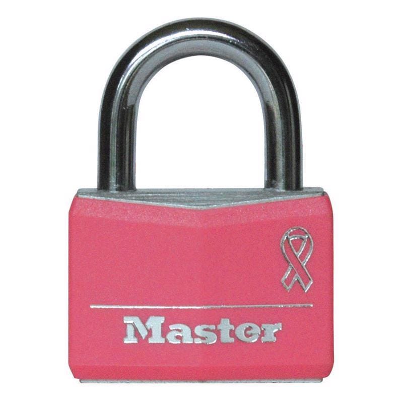 Master Lock 146D 1-5/16 in. H X 1/2 in. W X 1-9/16 in. L Vinyl Covered Steel Double Locking Covered Padlo