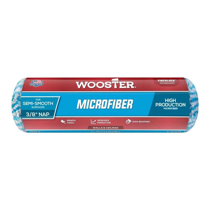 Wooster R523-9 Microfiber 9 in. W X 3/8 in. Regular Paint Roller Cover 1 pk