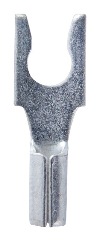 Jandorf 60977 22-18 Ga. Uninsulated Wire Spade Terminal Silver 5 pk