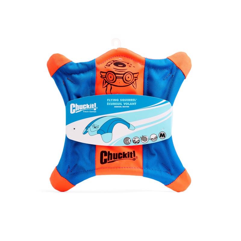 Chuckit! 0511300 For Dog Assorted Canvas Flying Squirrel Dog Toy Medium 1 pk