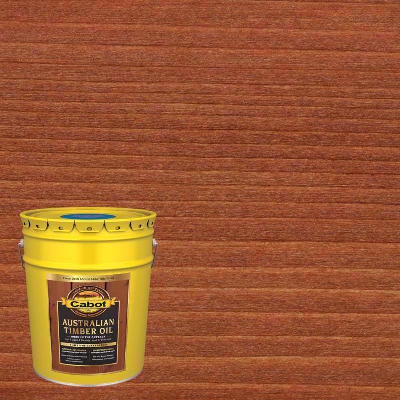 Cabot 140.0019460.008 Australian Timber Oil Low VOC Transparent Jarrah Brown Oil-Based Alkyd Australian Timber Oil 5