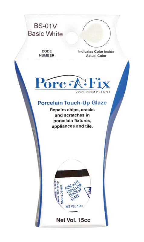 Porc-A-Fix BS-1V Porcelain Basic White Touch-Up Glaze 15 cc