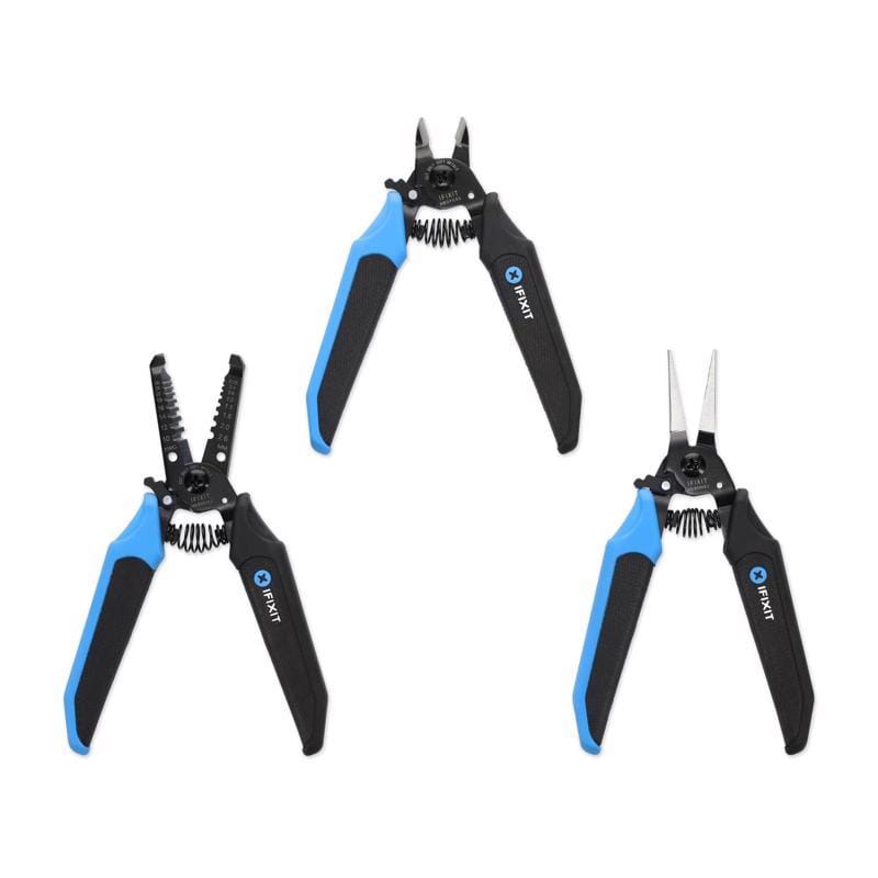iFixit IF145-550-1 3 pc Carbon Steel Pliers/Wire Cutter Set