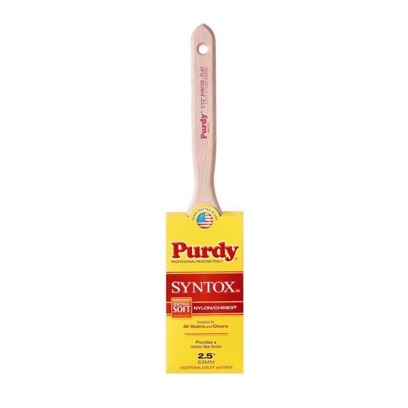 Purdy 145402625 Syntox Flat 2-1/2 in. Extra Soft Flat Trim Paint Brush