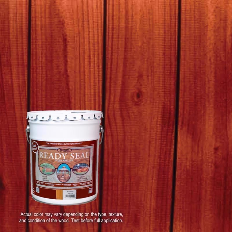 Ready Seal 520 Goof Proof Semi-Transparent Flat Redwood Oil-Based Penetrating Wood Stain/Sealer 5 gal