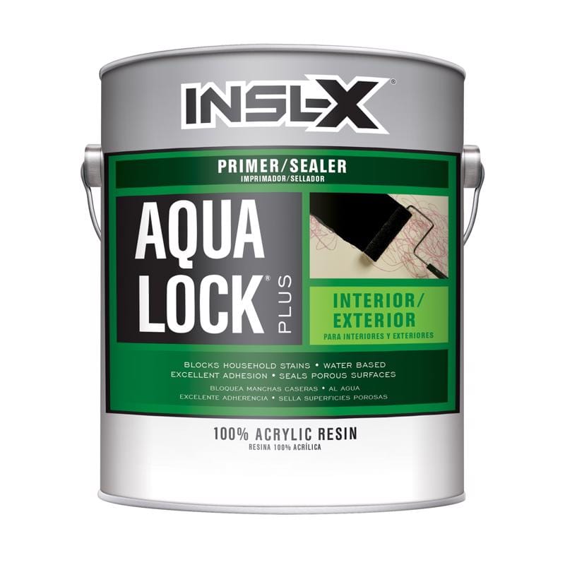 Insl-X AQ0420099-01 Aqua Lock Plus Black Flat Water-Based Acrylic Primer and Sealer 1 gal
