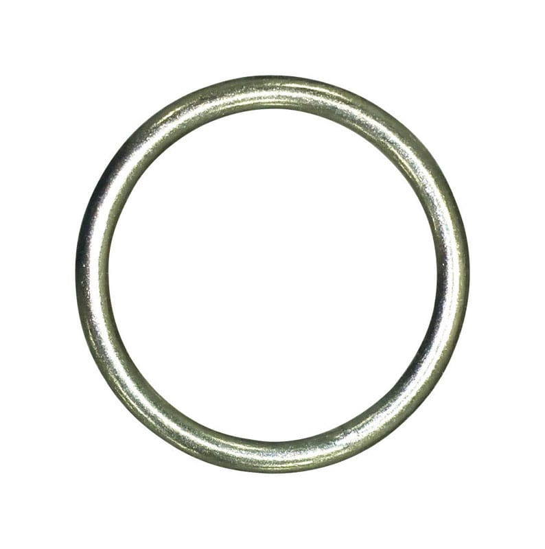 Baron 7-1 1/4 Jumbo Nickel Plated Silver Steel 1 1/4 in. L Ring 1 pk