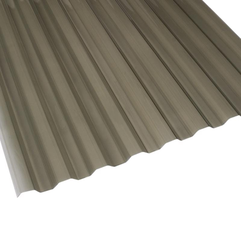 Suntuf 101929 26 in. W X 8 ft. L Polycarbonate Roofing Panel Solar Gray