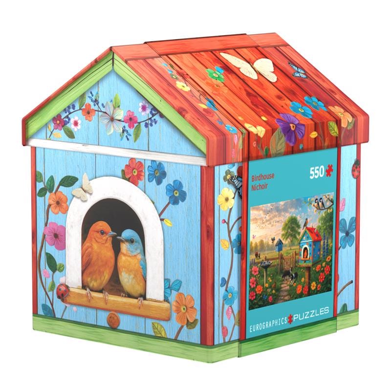 Eurographics 8551-6193 Birdhouse Shaped Tin Jigsaw Puzzle 550 pc