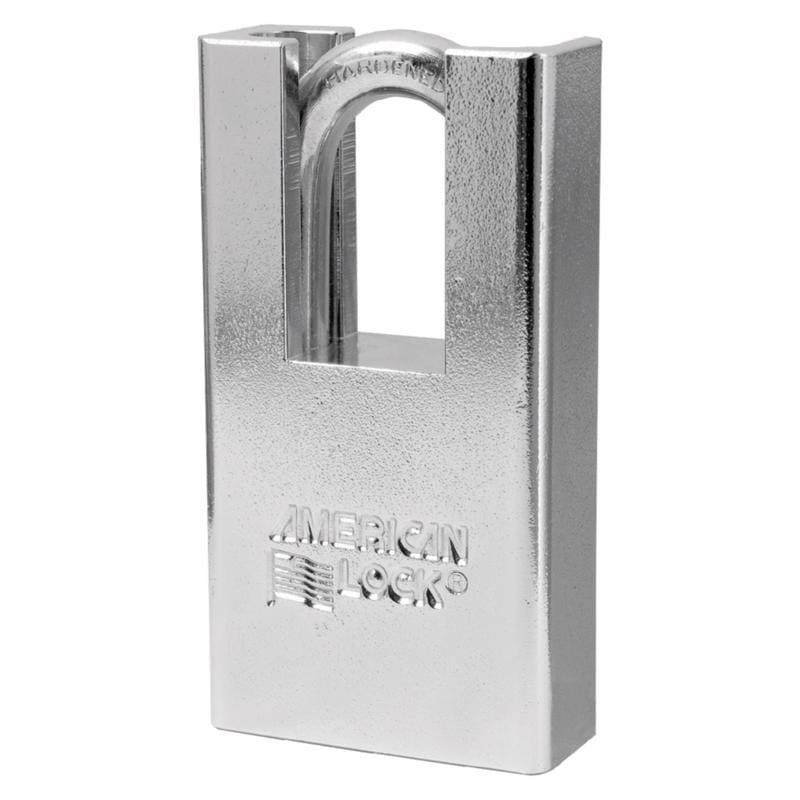 American Lock A5300D 6.5 in. H X 1-3/4 in. W Steel 5-Pin Cylinder Shrouded Padlock