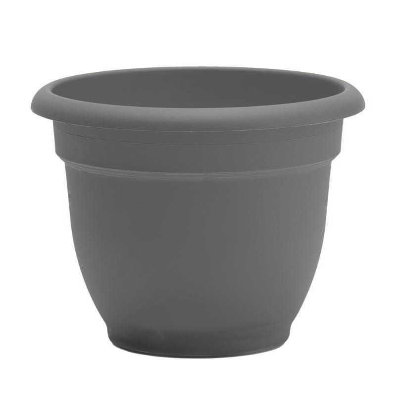 Bloem AP16908 Ariana 13.75 in. H X 17.75 in. W X 16 in. D Plastic Traditional Planter Charcoal