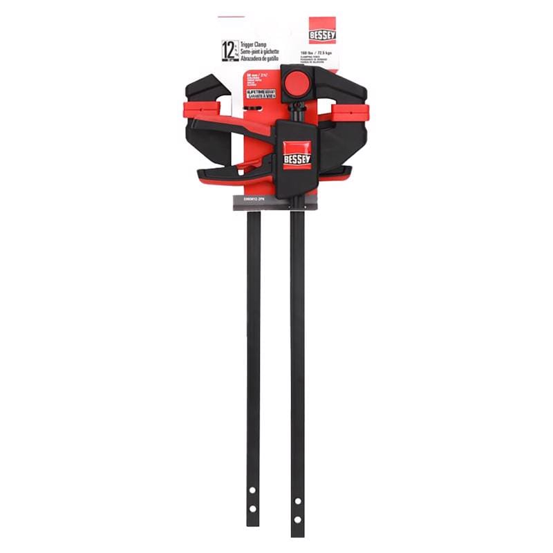 Bessey EHKM12-2PK 12 in. X 2-3/8 in. D Trigger Clamp 100 lb 2 pk