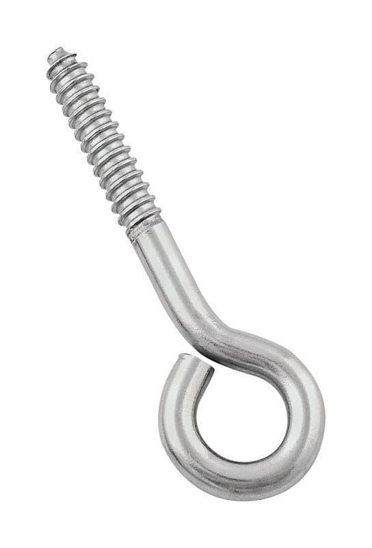 National Hardware N220-806 4.5 in. L Silver Stainless Steel Lag Screw Eye 1 pk