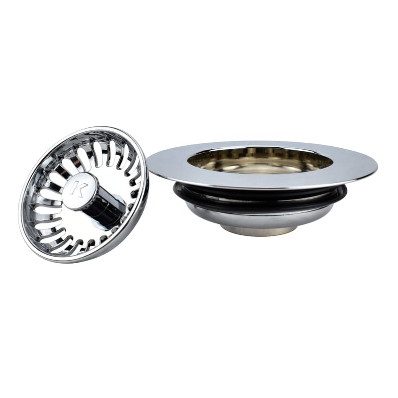 Keeney K5451 4-1/2 in. D Polished Strainer and Stopper Topper