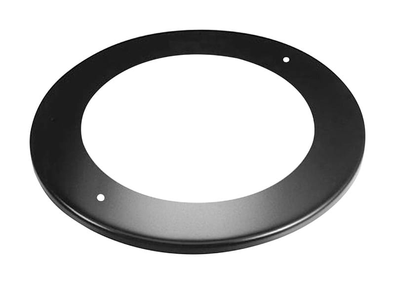 DuraVent 6DBK-TC DuraBlack 6 in. D 24 Ga. Galvanized Steel Stove Pipe Trim Collar