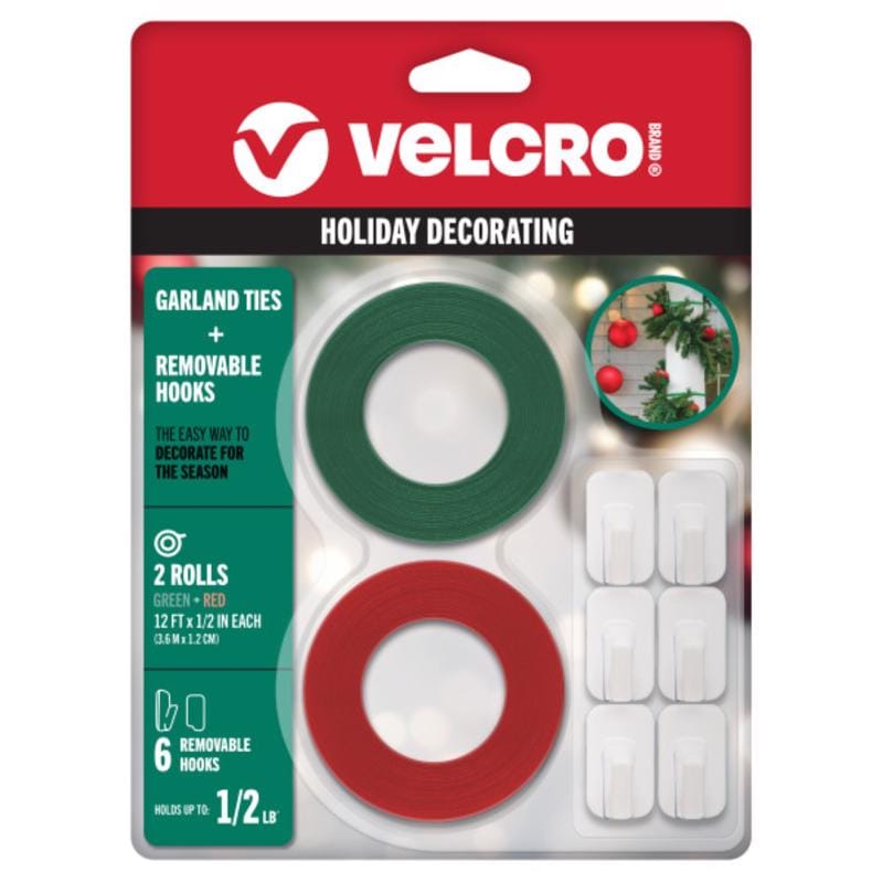 VELCRO Brand VEL-40127-USA Holiday Decorating Kit 1 pk