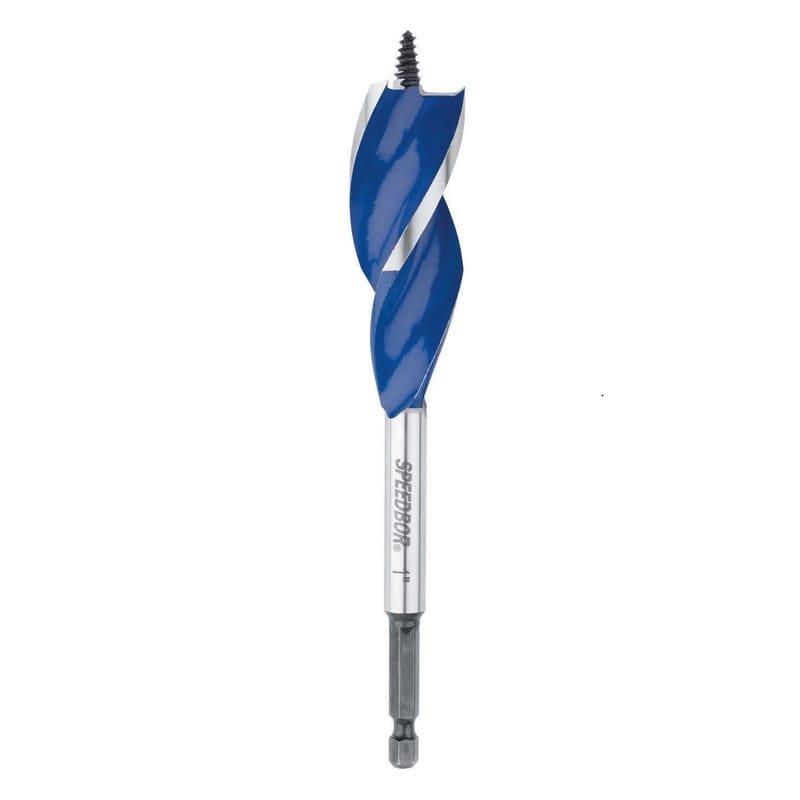 Irwin 3041007 Speedbor 1 in. X 6 in. L Carbon Steel Wood Boring Bit Quick-Change Hex Shank 1 pc