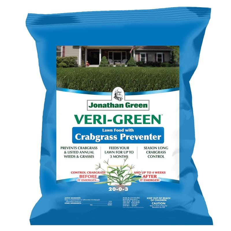 Jonathan Green 16000 Veri-Green Crabgrass Preventer Lawn Fertilizer For All Grasses 5000 sq ft