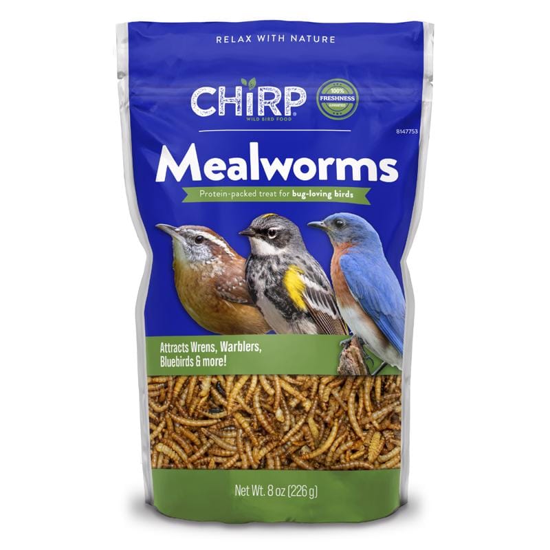 Chirp 17408 Mealworms Wild Bird Food 8 oz
