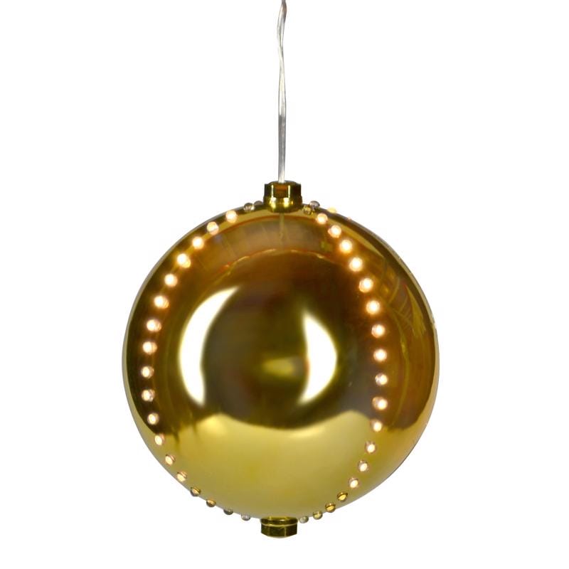 Celebrations ORN6-GDWW Platinum LED Clear/Warm White Lighted Ornament 6 in. Hanging Decor