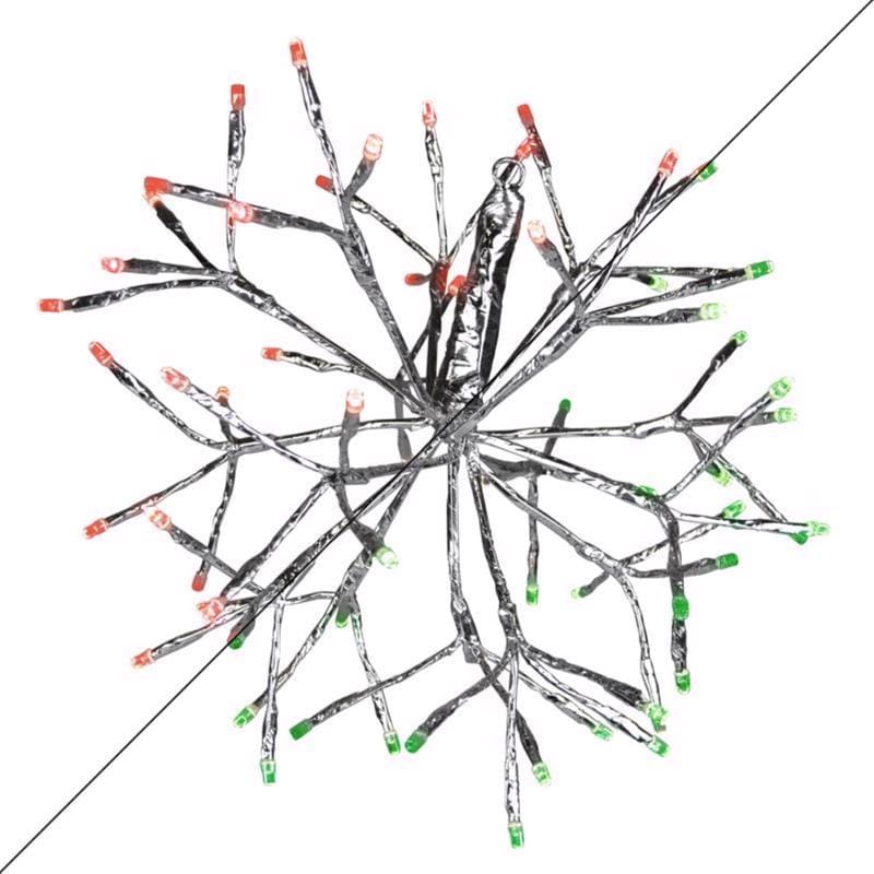 Celebrations 23-10012A LED Green/Red Shimmering Sphere 20 in. Hanging Decor
