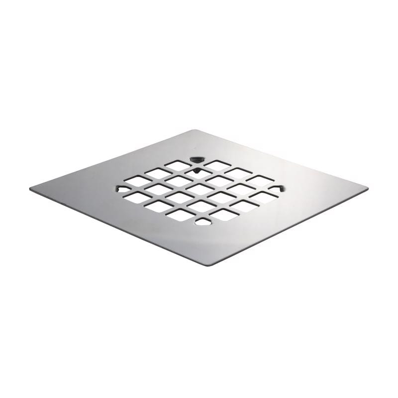 Danco 9D00011034 4-1/4 in. Chrome Square Stainless Steel Drain Cover