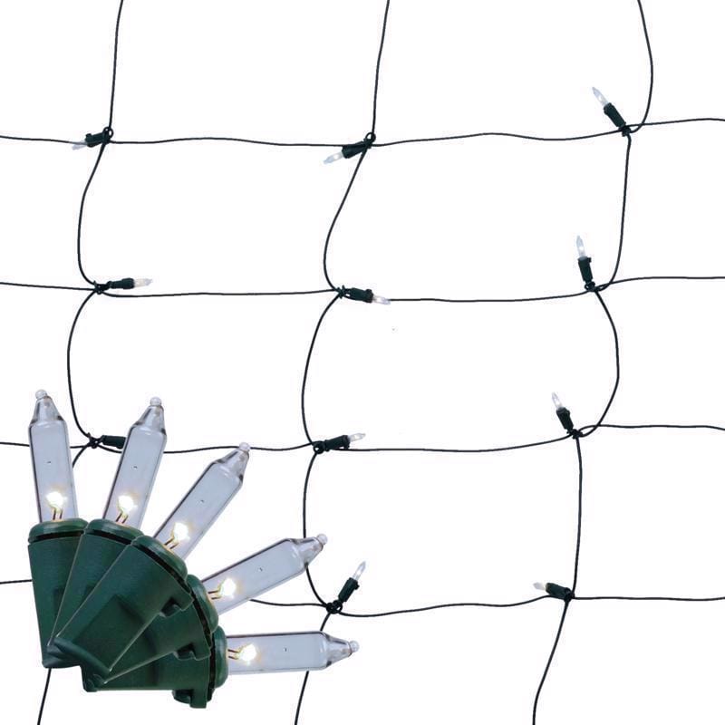 Celebrations RNT100PWA Classic LED T5 Pure White 100 ct Net Christmas Lights 4 ft.