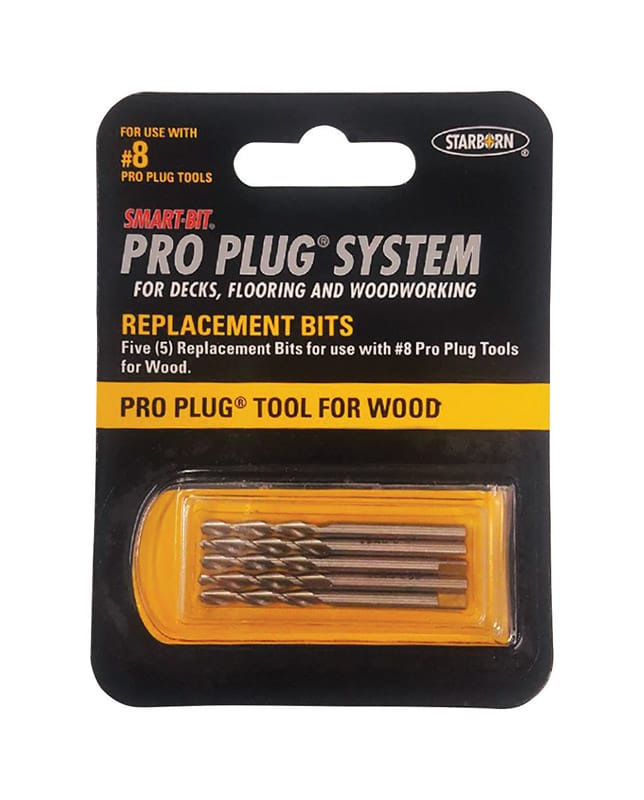 Starborn BDA261C Pro Plug Stainless Steel Drill Bit Set Hex Shank 5 pc