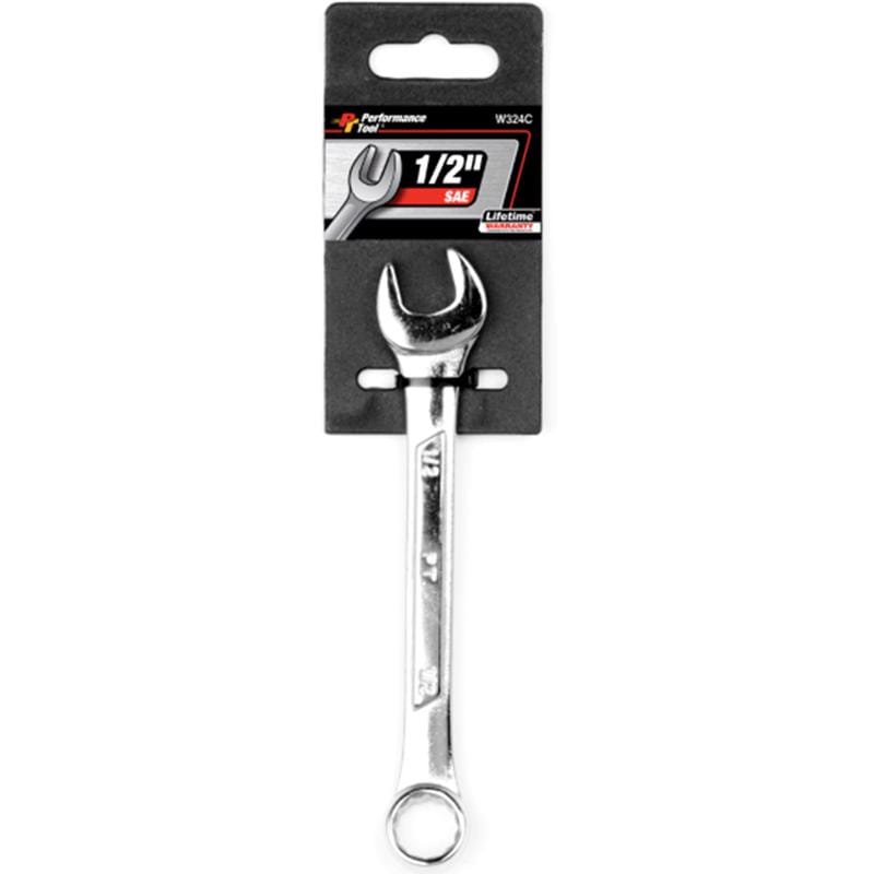 Performance Tool W324C 1/2 in. X 1/2 in. 12 Point SAE Combination Wrench 1 pc