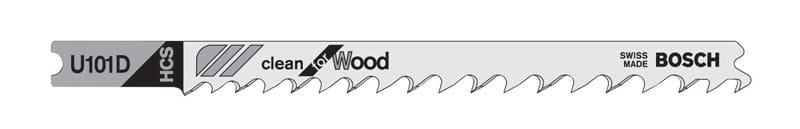 Bosch U101D3 3-5/8 in. High Carbon Steel U-Shank Jig Saw Blade 6 TPI 3 pk