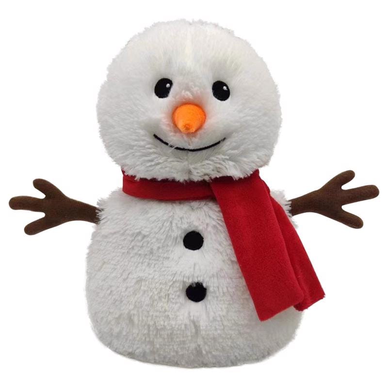 Warmies CP-SMAN-3 Scarf Snowman Stuffed Animals Red/White