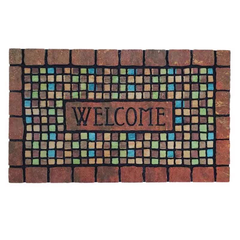 Sports Licensing Solutions 58783 18 in. W X 30 in. L Multi-Color Terra Cotta Plastic Door Mat