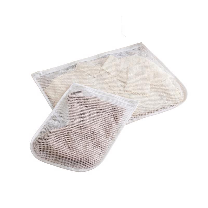 Zenna Home LT011ZH White Mesh Fabric Laundry Wash Bag