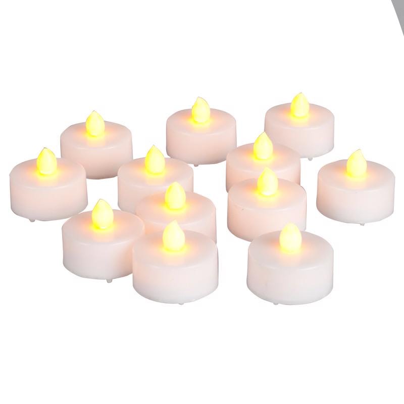 Gerson 25202 Everlasting Glow Ivory N Scent Tealight Flameless Flickering Candle