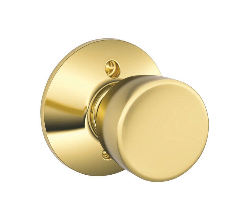 Schlage F170BEL605 Bell Bright Brass Dummy Knob