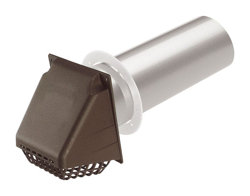 Deflect-O RVHAB4 14 in. L X 4 in. D Brown Aluminum/Plastic Vent Dryer Hood